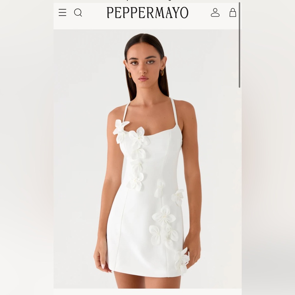 ISO white peppermayo avenya mini dress DO NOT BUY